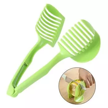 Овощерезка для лимона и помидоров, круглые щипцы для фруктов, держатель для лука, ручной инструмент для нарезки, многоцелевой кухонный гаджет для резки
