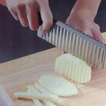 Нож из нержавеющей стали с волнистыми краями для овощей фруктов и картофеля