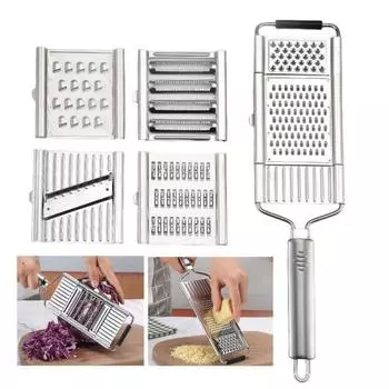 Овощерезка из нержавеющей стали, овощерезка, съемное лезвие, кухонная овощерезка, овощерезка для салатов, сыра, фруктов A