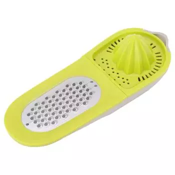 Овощерезка Оливково-зеленая Многофункциональная Терка Соковыжималка Контейнер 3 в 1 Овощерезка
