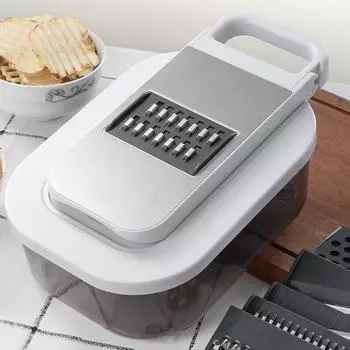 Овощерезка с контейнером для кухонного сыра, терка с ручкой, измельчитель моркови