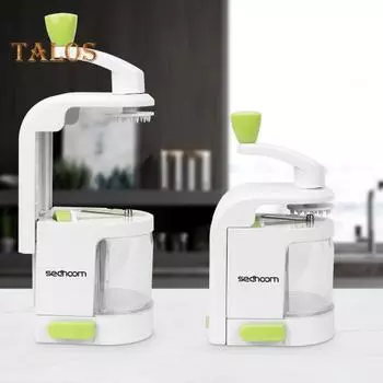 Овощерезка с присоской, пищевая нержавеющая сталь, острое лезвие, резак для огурцов, картофеля, овощей, инструмент, кухонные аксессуары белый