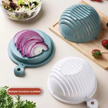 Овощерезка Yousheng, чаша для эффективного измельчения, встроенные режущие слоты, фруктовая нарезка, нескользящее основание, простой инструмент для приготовления салата