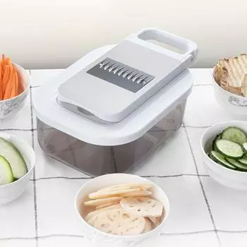 Овощерезка Yousheng с контейнером для кухонной терки для сыра с ручкой для измельчения моркови кухонные гаджеты для картофеля, моркови, цуккини, лука белый