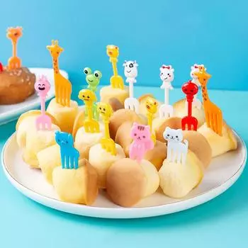 Овощная посуда Bento, милая мини-детская фруктовая вилка, зубочистки