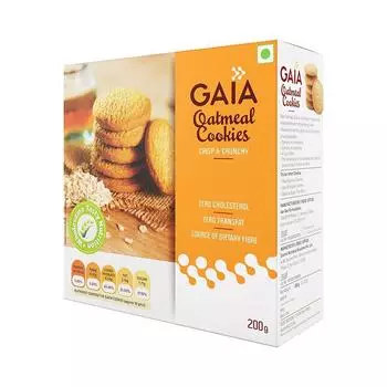 Овсяное печенье (200 г), Oatmeal Cookies, Gaia