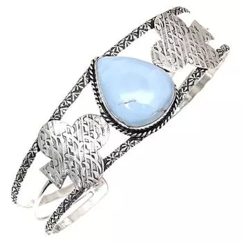 Owyhee Blue Opal Gemstone Handmade Jewelry Cuff Bracelets 7 Adjustable