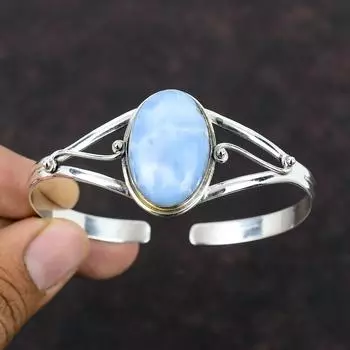 Owyhee браслет-манжета с синим опалом из стерлингового серебра 925 пробы, браслет-манжета из натурального драгоценного камня, регулируемый браслет-манжета, ювелирные изделия ручной работы, подарок для женщин