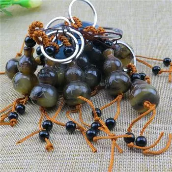 Брелок в виде тыквы с изображением бычьего рога и зодиака «Мир»