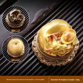 Окс Меняющий цвет Чайный питомец Украшение Изысканный Чайный столик Ручная работа Украшения Мультяшные Чайные питомцы Смола Рукоделие Домашнее украшение