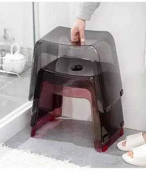 Oxblood Red Мебель для ванной комнаты Пластиковый стул Дизайнерский противоскользящий стул для душа и ванны для пожилых людей Сиденье для взрослых бордовый