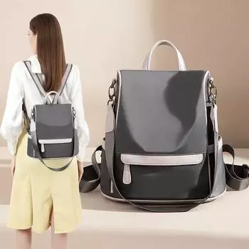Oxford Cloth Backpack Women Fashion Trend All-match Travel Large Capacity Schoolbag Ladies