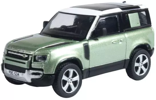 OXFORD Land Rover Defender Мини-автомобиль Land Rover Defender 90 2020 1/76 (зеленый) [Элемент] зелёный