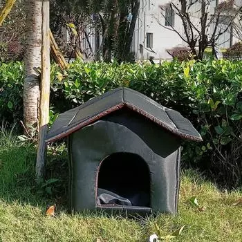 Oxford Outdoor Pet House Водонепроницаемый домик для животных Палатка для кошек Палатка для путешествий Собачья будка для путешествий M камуфляжный