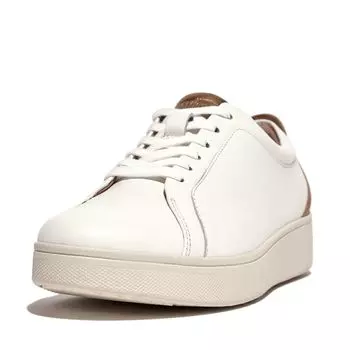 Oxford RALLY METALLIC BACKTAB SNEAKERS Urban cm [Fitflop] Women s White/Bronze 24.0