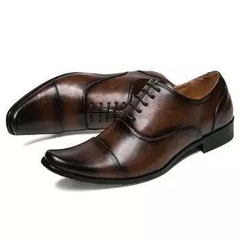Оксфордские броги для жениха, черные туфли для мужчин, корейский стиль, натуральная кожа, оригинальные деловые дизайнерские мужские туфли, итальянская обувь 39