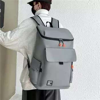 Оксфордский рюкзак большой емкости, студенческий школьный рюкзак, однотонный мужской рюкзак белый