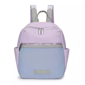 Оксфордский рюкзак, женский рюкзак в студенческом стиле, дорожная маленькая сумка с цветными блоками чёрный