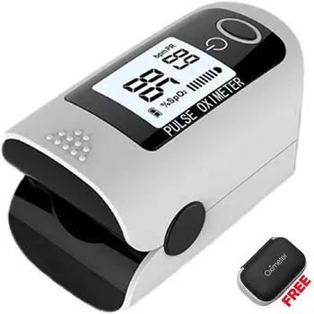 Оксиметр с зажимом для пальцев, домашняя личная гигиена с ящиком для хранения EVA чёрный