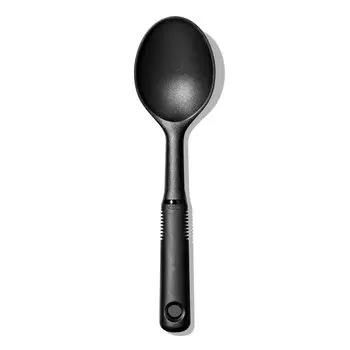 OXO Cooking Spoon Nylon Mini Spoon Scooping Mixing Serving Dishwasher Safe Black 23cm