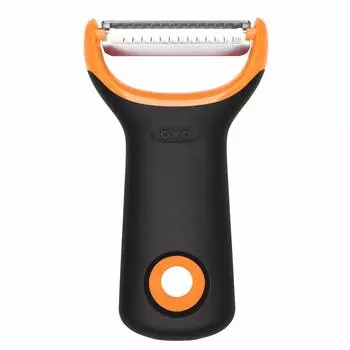 OXO Julienne Mini Stainless For Kinpira and Salads Peeler, Peeler, Steel, оранжевый