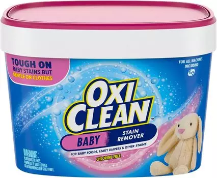 OxyClean Baby 1370 г в кислородном отбеливателе Oxy Pickled Baby Clothes Stubby Whitening Bleach также можно использовать для общей чистки узорчатых пятен Stain Baby белый