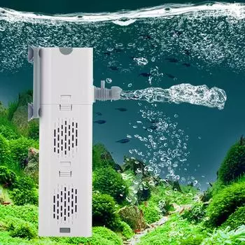 Oxygen Air fish tank filter Aquarium Filter pump Fish Tank Pump 110V 220V water pump aquarium DIY box Sponge bacteria ball ring 220V EU plug