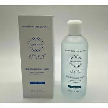 OxygenCeuticals OxygenCeuticals Skin Balancing Toner 300 мл Тоник с высоким содержанием влаги Доставка в тот же день Подарочная упаковка масок, 1 упаковка