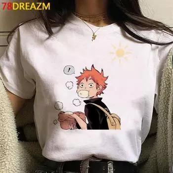 Oya Oya Oya Haikyuu футболка для мужчин Kawaii японский волейбол аниме футболки с рисунком Kawaii Karasuno мультфильм унисекс рубашка Harajuku мужская XL