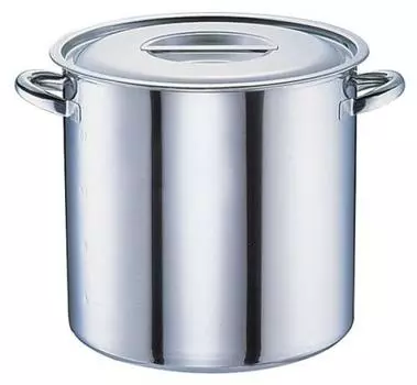 Oya Seisakusho Electromagnetic molybdenum pot 24cm with scale Stainless steel Bottom thickness Japan AZV6524 (18% chrome, 1.5% molybdenum) 2.0mm