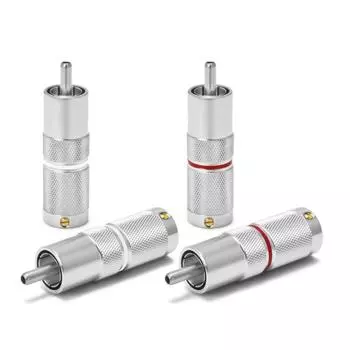 OYAIDE SLSC Pure Silver Contact RCA Plug 4 шт. 1 комплект / OYAIDE Электрический разъем RCA