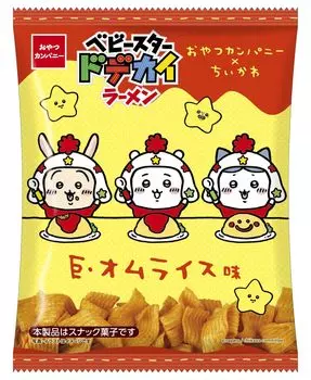 Oyatsu Company Baby Star Dodekai Ramen Chikawa Гигантский омлет со вкусом риса 60 г x 12 пакетов (Ограниченное время)