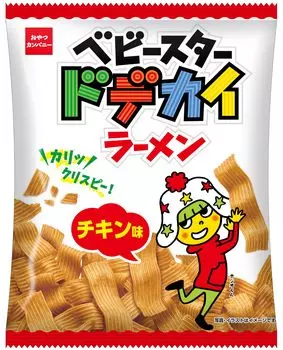 Oyatsu Company Baby Star Dodekai Ramen со вкусом курицы 68 г x 12 пакетиков [Официальный] (широкая лапша, легкие закуски)