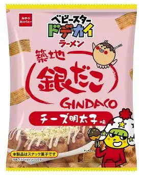 Oyatsu Company Oyatsu Company Baby Star Dodekai Gindaco Вкус сыра и ментайко Легко для коллаборации 60г x 12 пакетиков (Ограниченное количество) Ramen, (Широкий