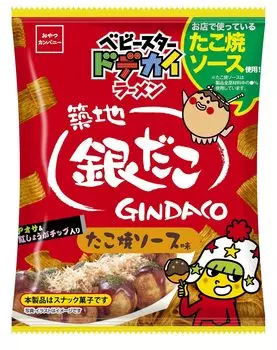 Oyatsu Company Oyatsu Company Baby Star Dodekai Рамен со вкусом соуса такояки Gindako Легко сотрудничать 60 г x 12 пакетиков (Ограниченное количество) (Широкий