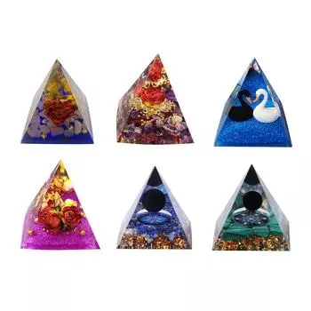 OZ Crystal Pyramid Медитация Исцеление Главная Спальня Стол Украшение Фигурка Gif B