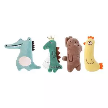 OZ Plush Dog Toys Animal Shape Puppy Dogs Cats Chew Bite Resistant Funny Pets To Crocodile