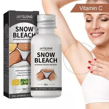 OZ Snow 4pc Bleach Cream - Витамин C, Никотинамид, Центелла - Осветление тела, Личное и Подмышечное омоложение 4 Bottles
