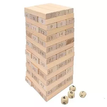 Oz Toy деревянная игра Jenga высокого класса 48p, популярная корейская игра