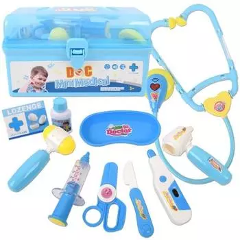 Oz Toy Kids Doctor Square Box Hospital Play, синий, популярные корейские игрушки