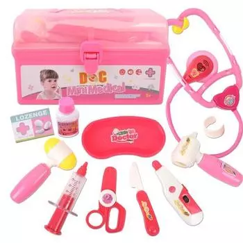 Oz Toy Kids Doctor Square Box Hospital Play, Розовый, Популярные корейские игрушки