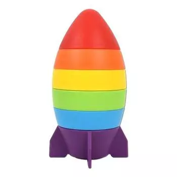 Oz Toy Minglely Rocket Stacking Tower Ring Stacking, случайная доставка, 1 комплект, корейские детские товары