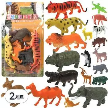 Фигурки Oz Toy Vivid Nature Animal Kingdom, набор из 2 штук, популярные игрушки в Корее