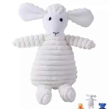 ozgram Dog Toy Stuffed Animal Body Pillow Soft Sound Dog Toy Pet Toy Dental Care Pet Supplies Chewing Toy Stress Relief Lack of Exercise [Sheep]