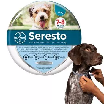 Ожерелье A Nt I Chip A Nt I Chip, Ant I Chips и A Nt I -Ticks для собак, крупные собаки весом более 8 кг, 1 ожерелье One Size