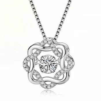 Ожерелье Agile с восьмиконечной звездой для женщин, подвеска в виде бьющегося сердца, простая цепочка на ключицу