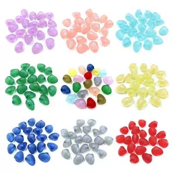 Ожерелье акриловые раскладушки свободные бусины перламутровые 10 шт. изготовление браслетов подвески ювелирные аксессуары аксессуары жёлтый