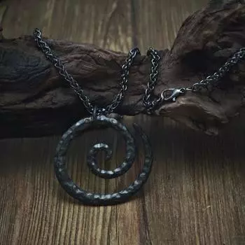 Ожерелье-амулет Viking Vintage Spiral - Норвежские мужские праздничные украшения