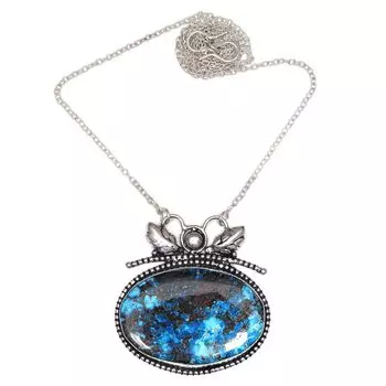 Ожерелье Азурит Подарочные Бусины Драгоценного Камня 20 Хризоколла Круглые Зеленые