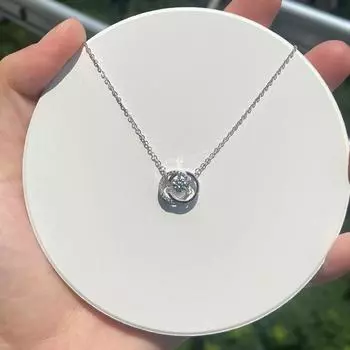 Ожерелье «Бьющееся сердце» для женщин, легкое, роскошное, нишевое, дизайн, чувственная, нержавеющая сталь, циркон, ключичная цепочка